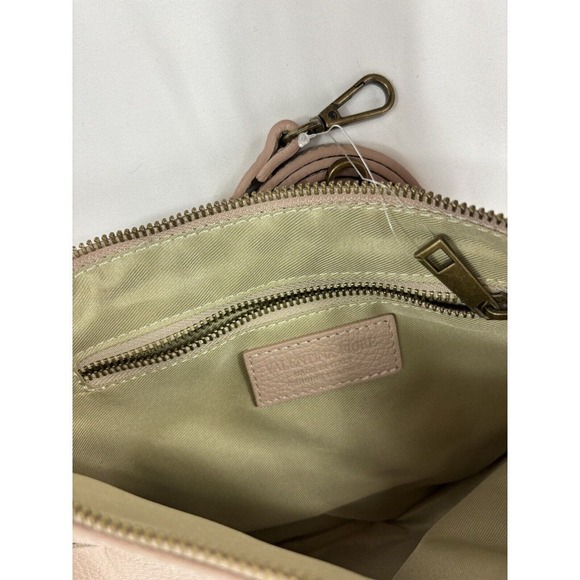 Valentina Fiore Woven Leather Clutch Crossbody Wristlet Adjustable Strap - Picture 11 of 16